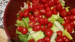 lettuce and tomato